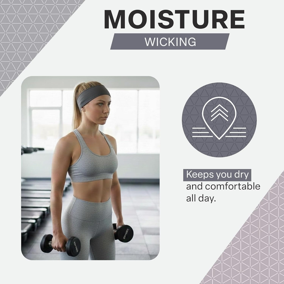 COLD FACTOR Cooling Headband for Women and Men – UPF 50+ Advanced Evaporative Comfort, Instant Cooling Sweatband for Outdoor Sports, Fitness, Yoga, Hiking, Running, and Workout