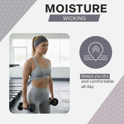 COLD FACTOR Cooling Headband for Women and Men – UPF 50+ Advanced Evaporative Comfort, Instant Cooling Sweatband for Outdoor Sports, Fitness, Yoga, Hiking, Running, and Workout