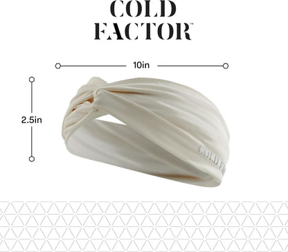 COLD FACTOR Cooling Headband for Women and Men – UPF 50+ Advanced Evaporative Comfort, Instant Cooling Sweatband for Outdoor Sports, Fitness, Yoga, Hiking, Running, and Workout