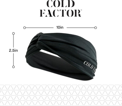 COLD FACTOR Cooling Headband for Women and Men – UPF 50+ Advanced Evaporative Comfort, Instant Cooling Sweatband for Outdoor Sports, Fitness, Yoga, Hiking, Running, and Workout
