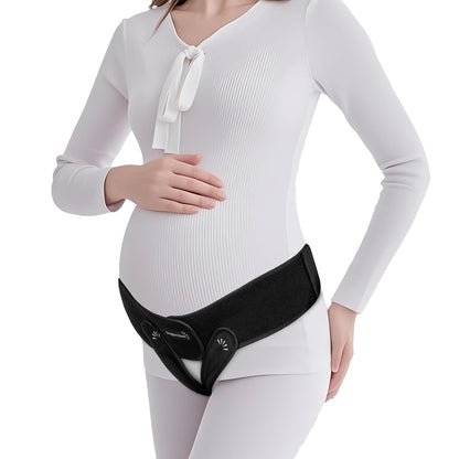 V3 Smart Maternity Belt 4 in 1 - Adjustable Pregnancy, Pelvic, Hip & Vulva Support Belt, Comfortable Belly Band for Prenatal & Postpartum Relief, Soft & Breathable Fabric - Black