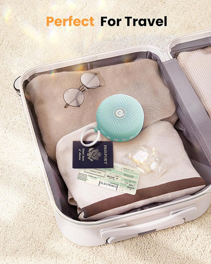 Portable Noise Machine for Baby Adult, Features Powerful Battery, 21 Soothing Sound, Noise Canceling for Office & Sleeping, Sound Therapy for Home, Travel, Registry Gift, Classic White