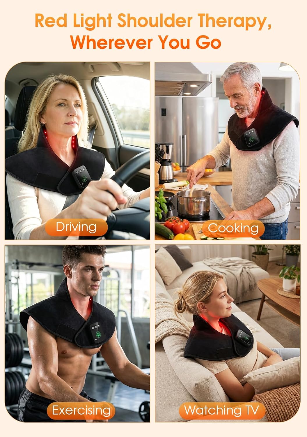 Red Light Therapy for Neck Shoulder Pain Relief,Infrared Light Therapy
