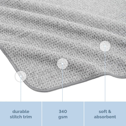 . Microfiber Gym Towels, 6 Pack, 16" x 27"