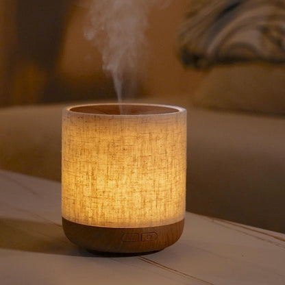 Essential Oil Diffuser with Fabric Cover and Night Lamp
