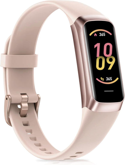 Fitness Tracker with 24/7Heart Rate, Blood Pressure, Sleep Tracking, Calorie, Activity Tracker with 1.1" AMOLED Color Screen, Waterproof Step Tracker for Android iPhones Women Men