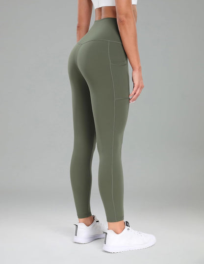 Women's High Waisted Yoga Pants 7/8 Length Leggings with Pockets