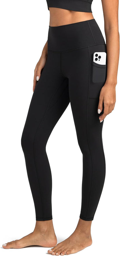 Women's High Waisted Yoga Pants 7/8 Length Leggings with Pockets