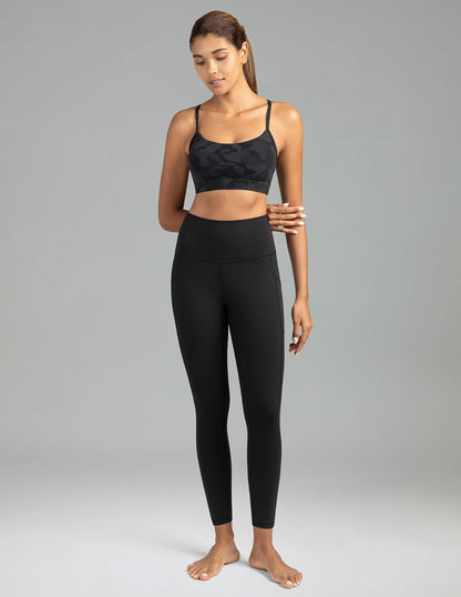 Women's High Waisted Yoga Pants 7/8 Length Leggings with Pockets