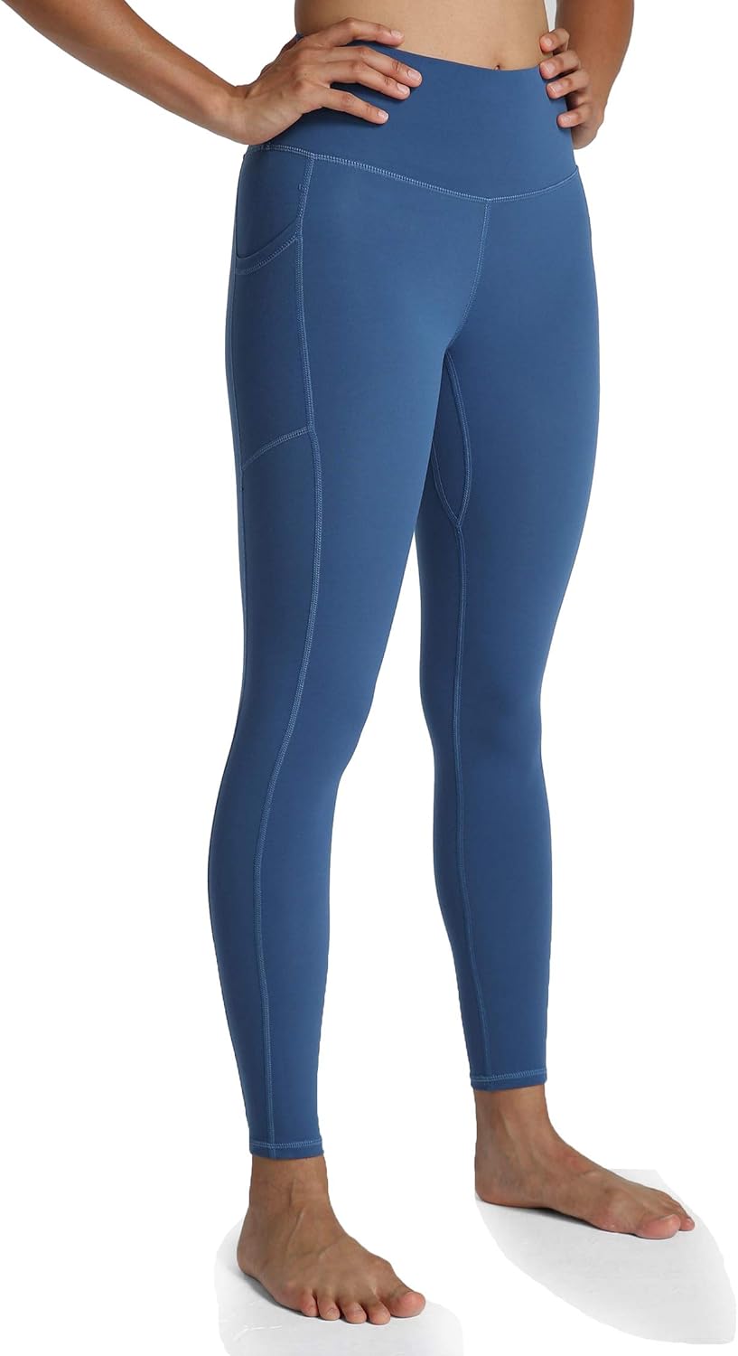 Women's High Waisted Yoga Pants 7/8 Length Leggings with Pockets