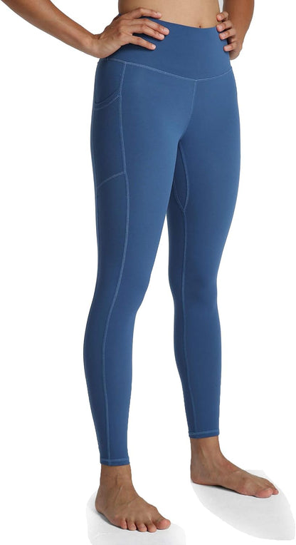 Women's High Waisted Yoga Pants 7/8 Length Leggings with Pockets