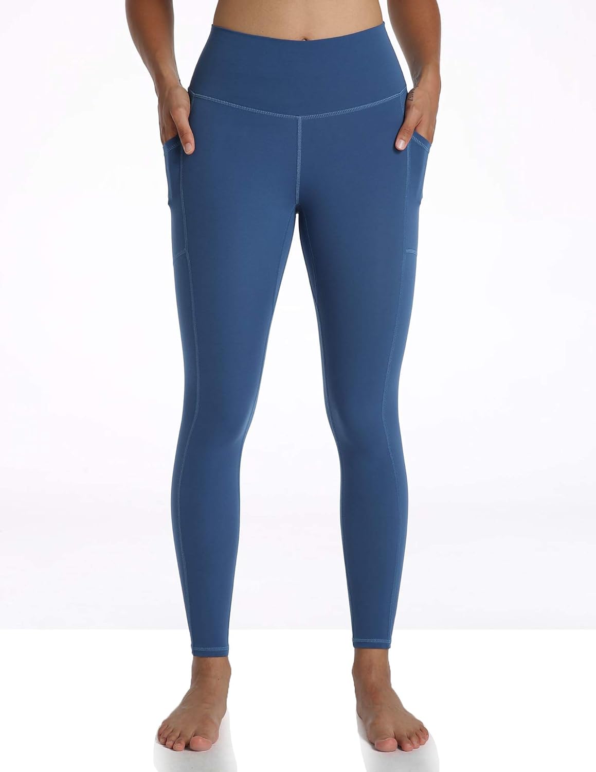 Women's High Waisted Yoga Pants 7/8 Length Leggings with Pockets
