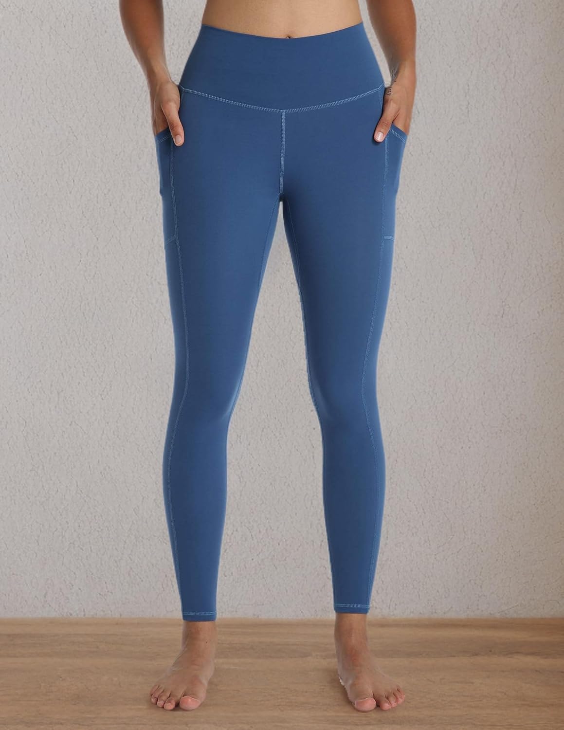 Women's High Waisted Yoga Pants 7/8 Length Leggings with Pockets