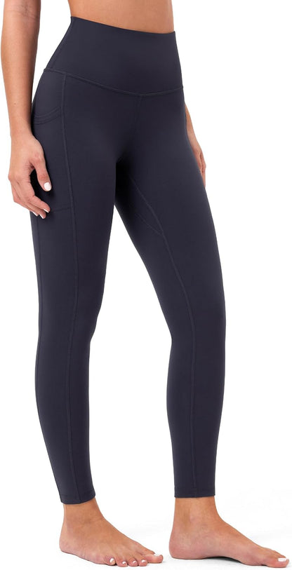 Women's High Waisted Yoga Pants 7/8 Length Leggings with Pockets