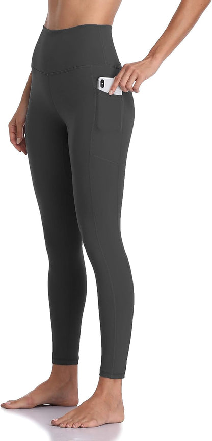 Women's High Waisted Yoga Pants 7/8 Length Leggings with Pockets