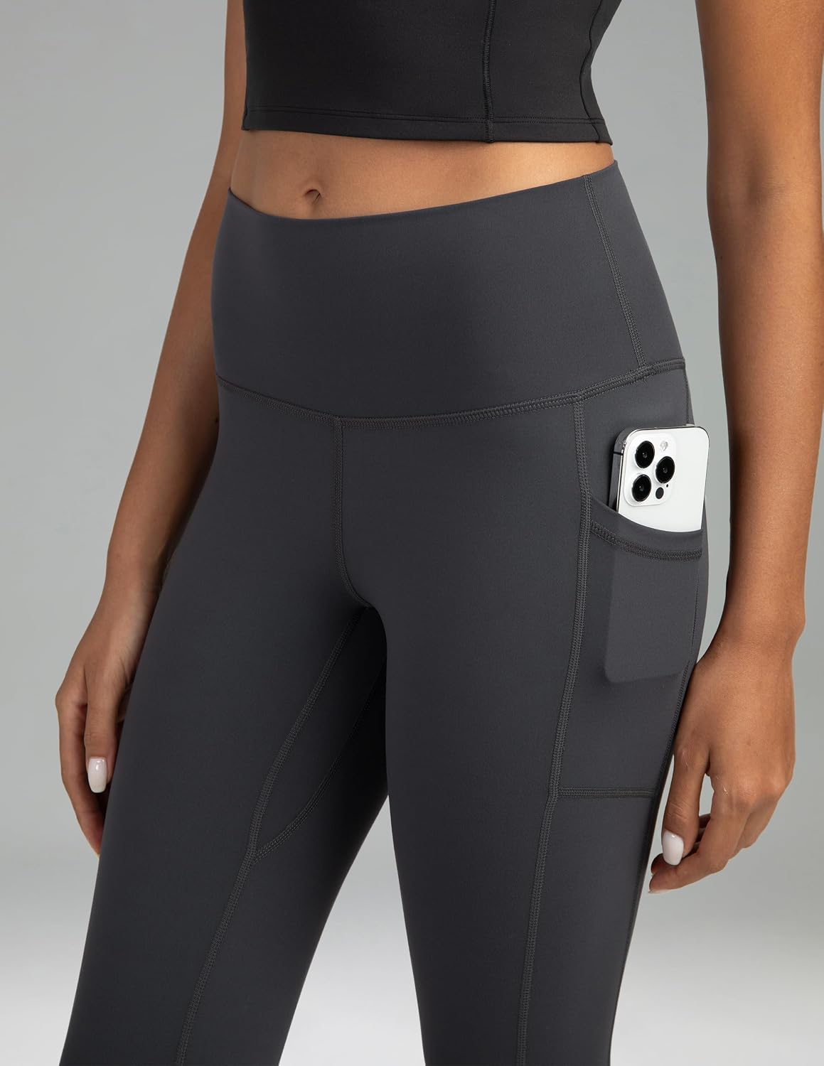 Women's High Waisted Yoga Pants 7/8 Length Leggings with Pockets