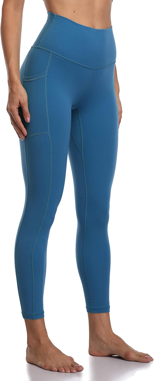 Women's High Waisted Yoga Pants 7/8 Length Leggings with Pockets