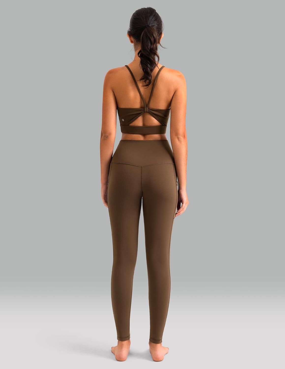Women's High Waisted Yoga Pants 7/8 Length Leggings with Pockets