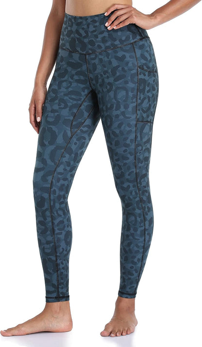 Women's High Waisted Yoga Pants 7/8 Length Leggings with Pockets