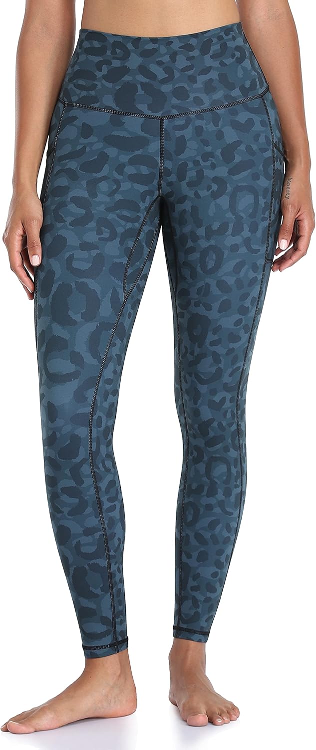 Women's High Waisted Yoga Pants 7/8 Length Leggings with Pockets