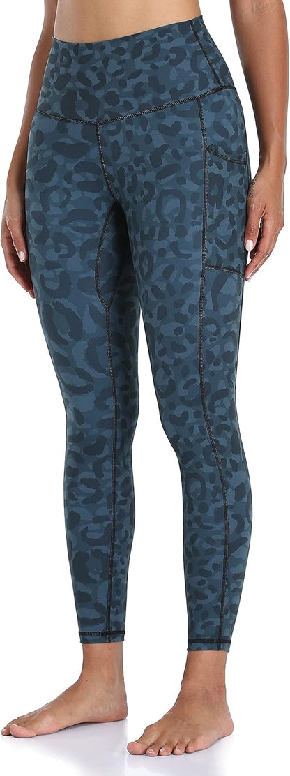 Women's High Waisted Yoga Pants 7/8 Length Leggings with Pockets