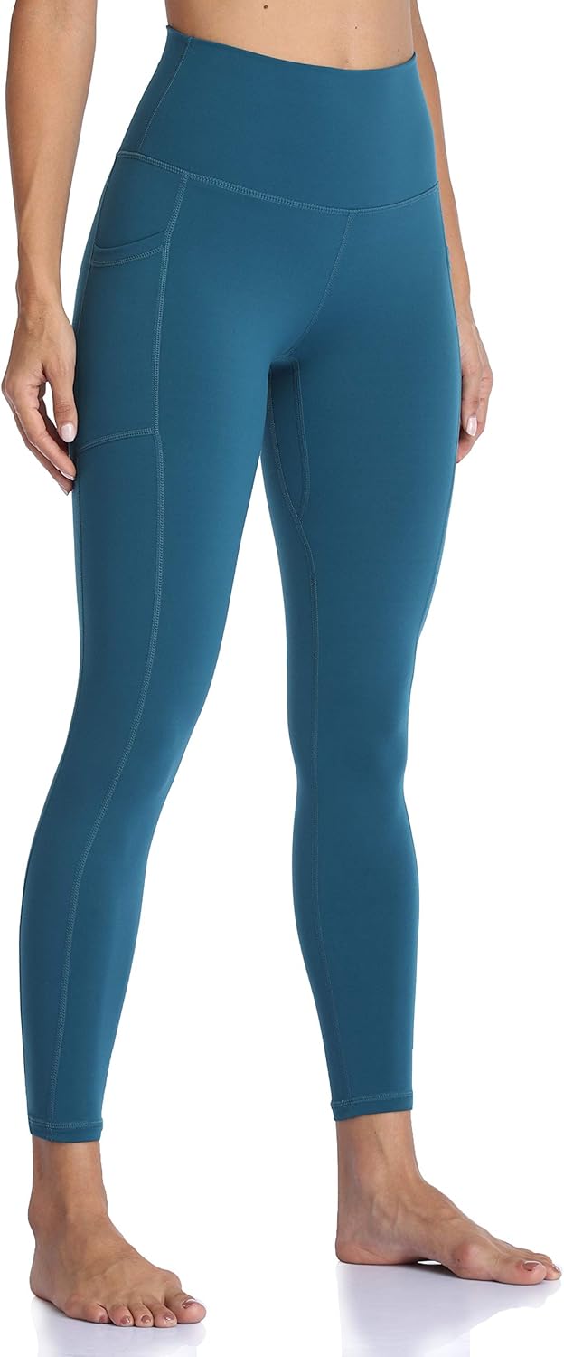 Women's High Waisted Yoga Pants 7/8 Length Leggings with Pockets