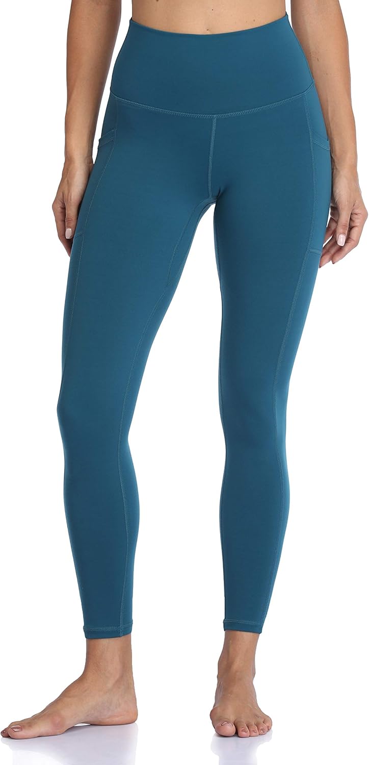 Women's High Waisted Yoga Pants 7/8 Length Leggings with Pockets