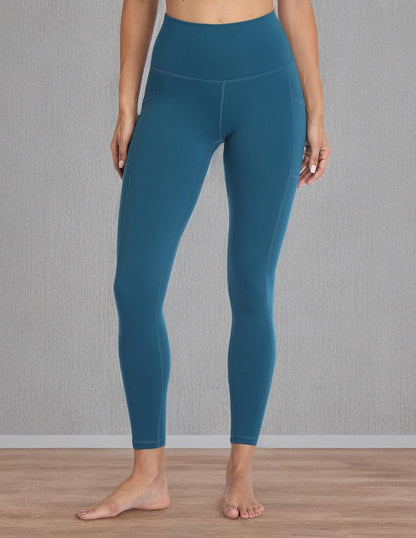 Women's High Waisted Yoga Pants 7/8 Length Leggings with Pockets
