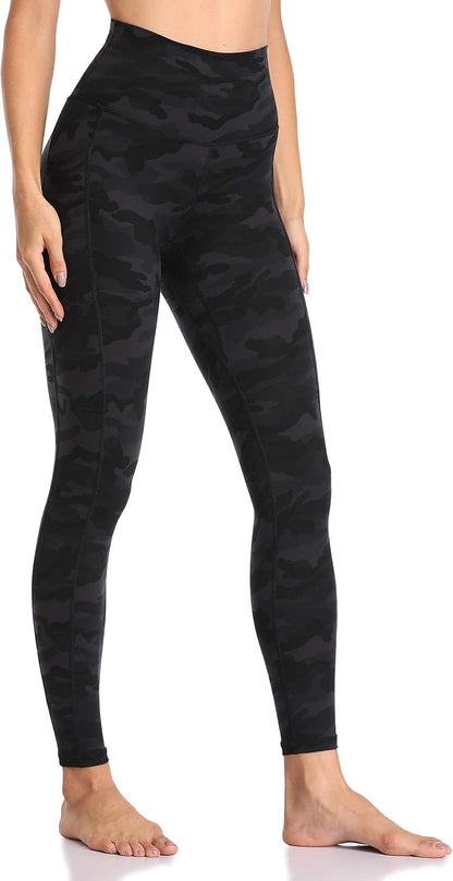 Women's High Waisted Yoga Pants 7/8 Length Leggings with Pockets