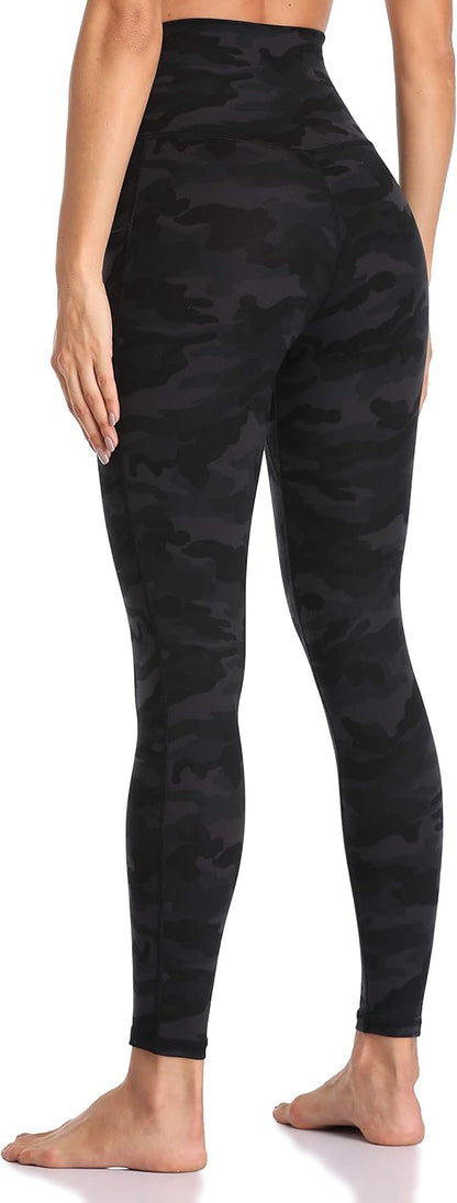 Women's High Waisted Yoga Pants 7/8 Length Leggings with Pockets