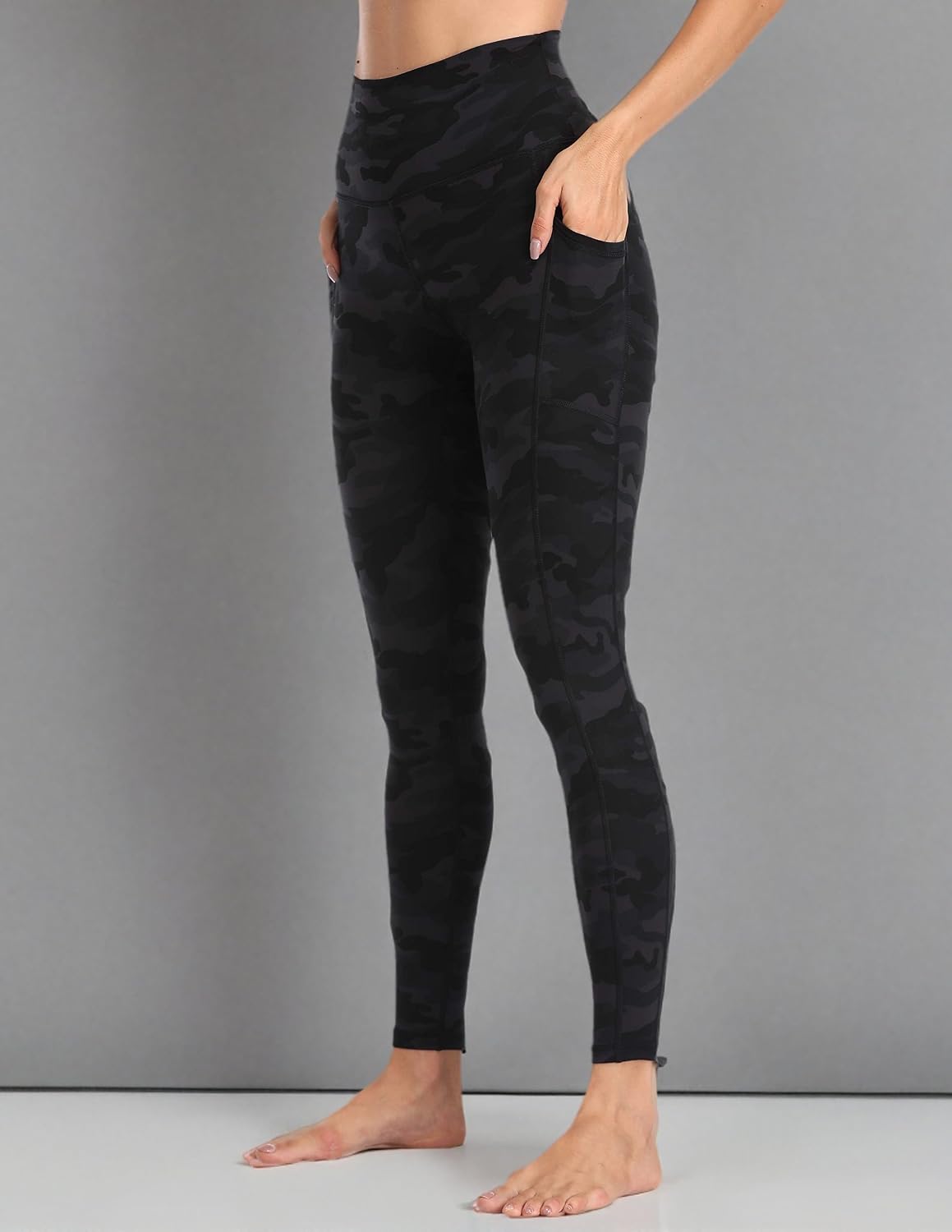 Women's High Waisted Yoga Pants 7/8 Length Leggings with Pockets