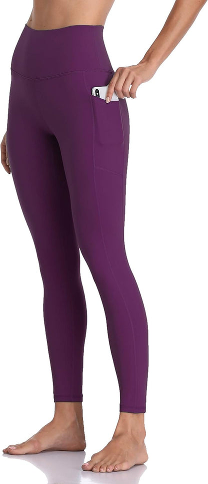 Women's High Waisted Yoga Pants 7/8 Length Leggings with Pockets