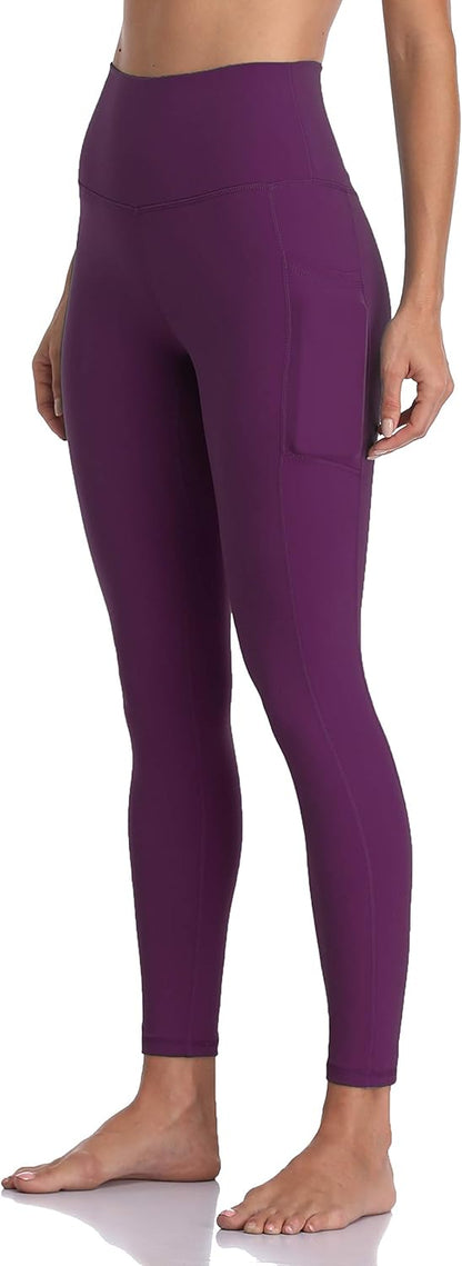 Women's High Waisted Yoga Pants 7/8 Length Leggings with Pockets