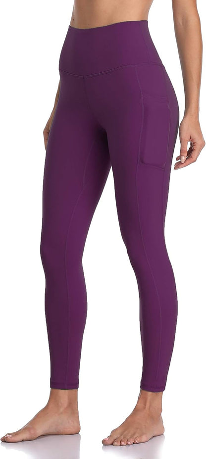 Women's High Waisted Yoga Pants 7/8 Length Leggings with Pockets