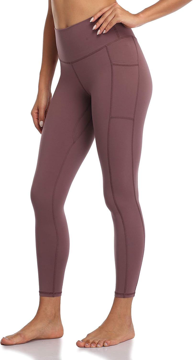 Women's High Waisted Yoga Pants 7/8 Length Leggings with Pockets