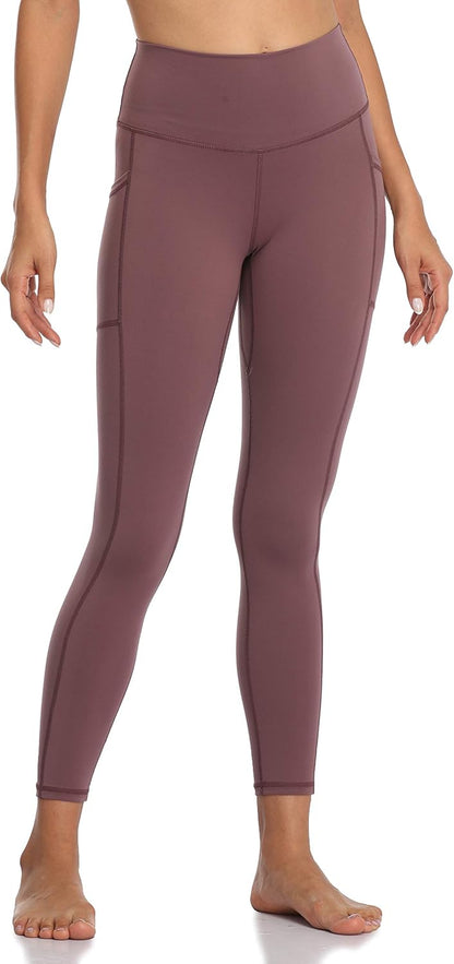 Women's High Waisted Yoga Pants 7/8 Length Leggings with Pockets