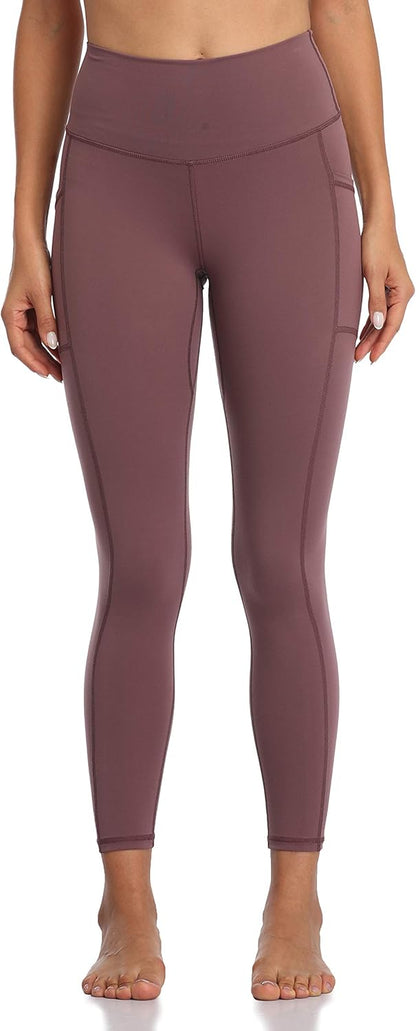 Women's High Waisted Yoga Pants 7/8 Length Leggings with Pockets