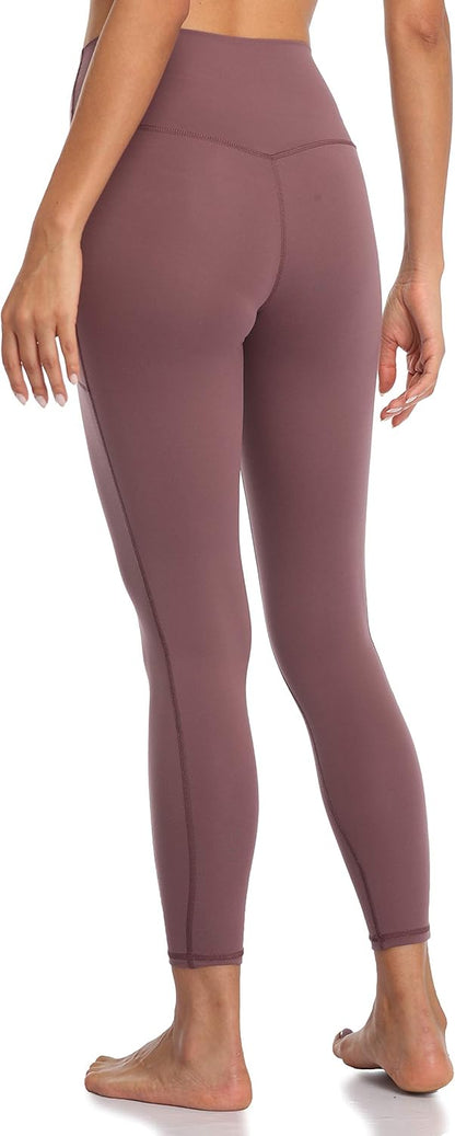 Women's High Waisted Yoga Pants 7/8 Length Leggings with Pockets