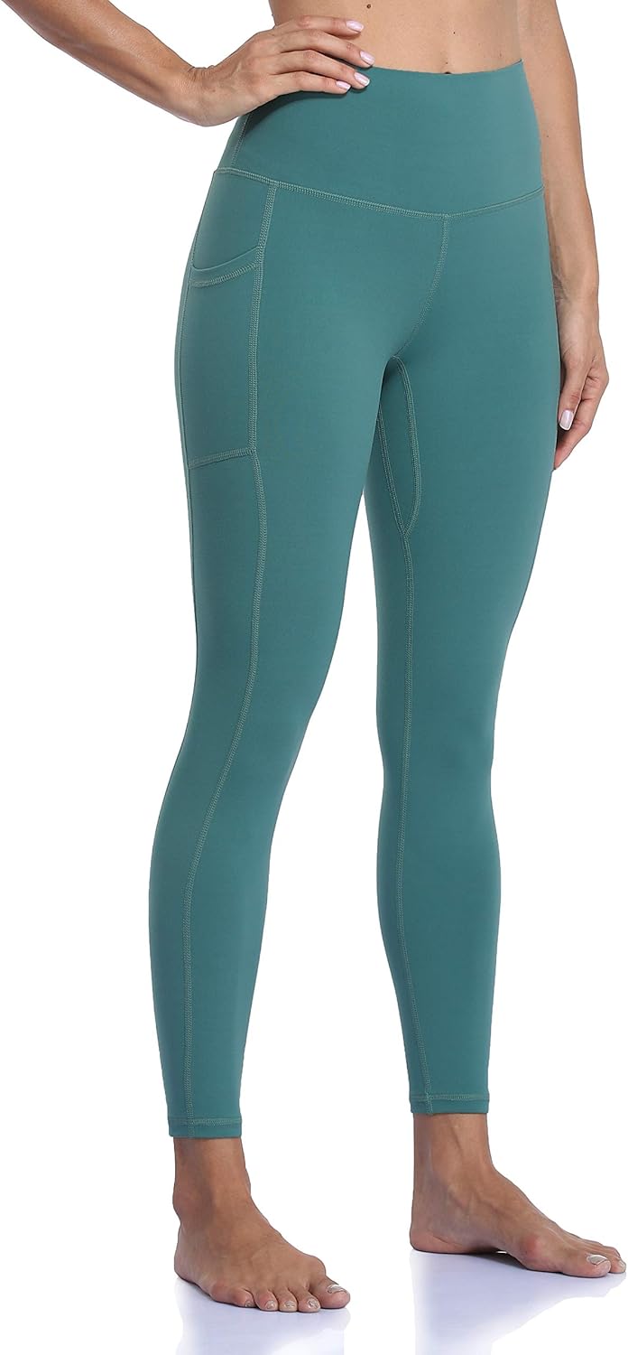 Women's High Waisted Yoga Pants 7/8 Length Leggings with Pockets