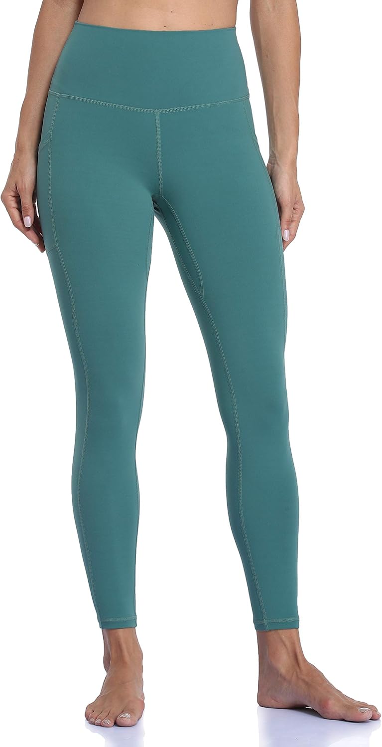 Women's High Waisted Yoga Pants 7/8 Length Leggings with Pockets