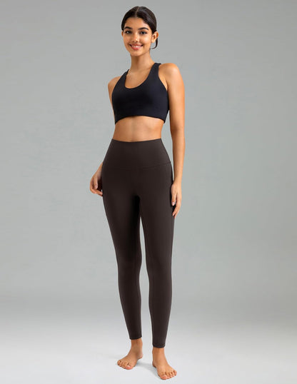 Women's High Waisted Yoga Pants 7/8 Length Leggings with Pockets