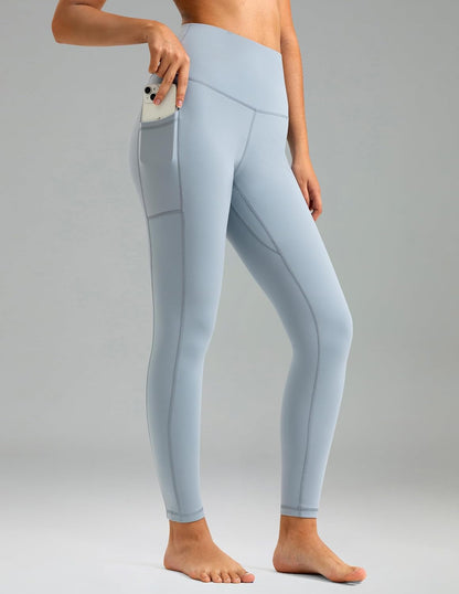 Women's High Waisted Yoga Pants 7/8 Length Leggings with Pockets