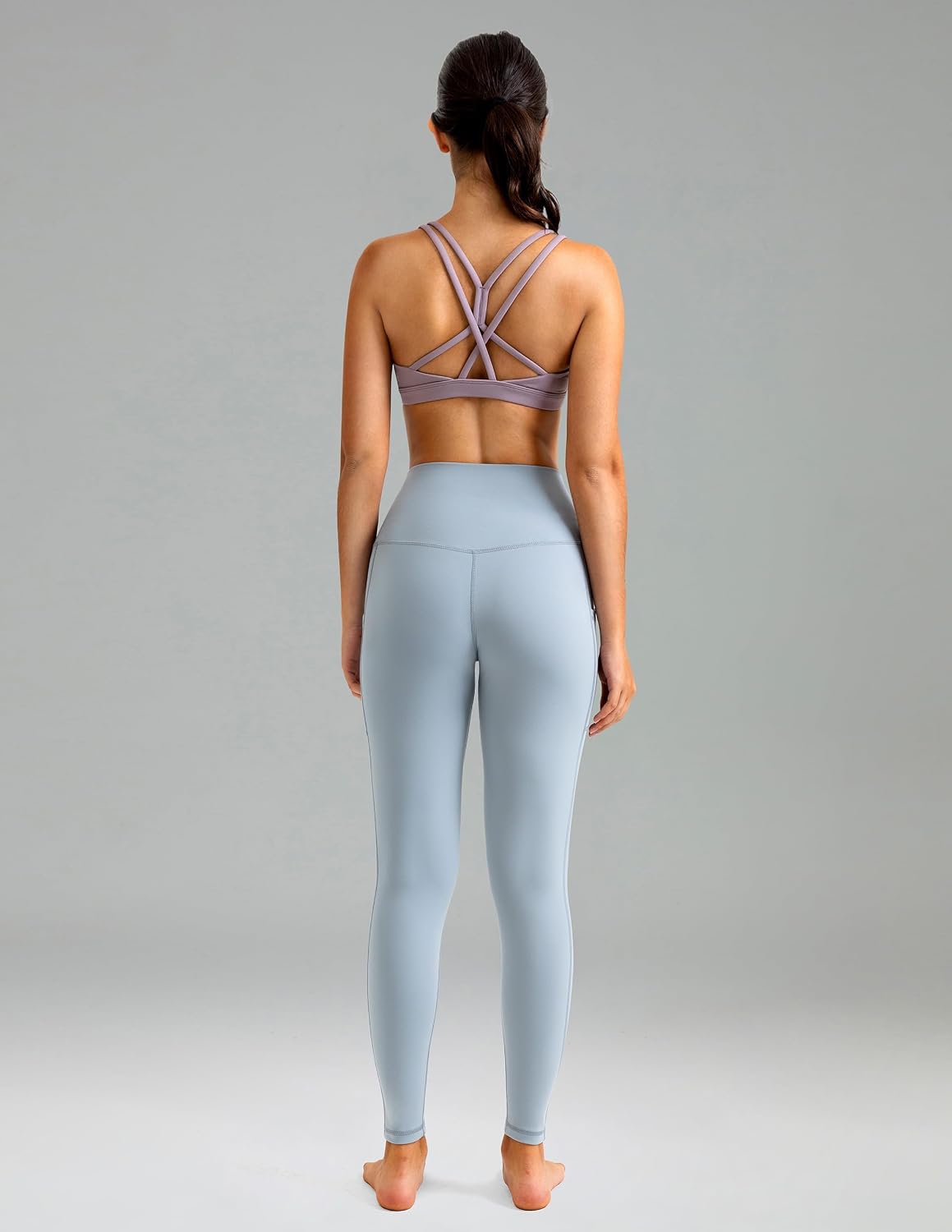 Women's High Waisted Yoga Pants 7/8 Length Leggings with Pockets