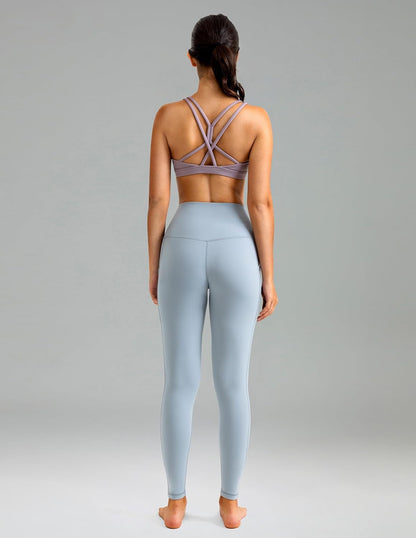 Women's High Waisted Yoga Pants 7/8 Length Leggings with Pockets