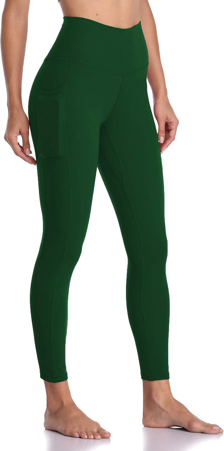 Women's High Waisted Yoga Pants 7/8 Length Leggings with Pockets