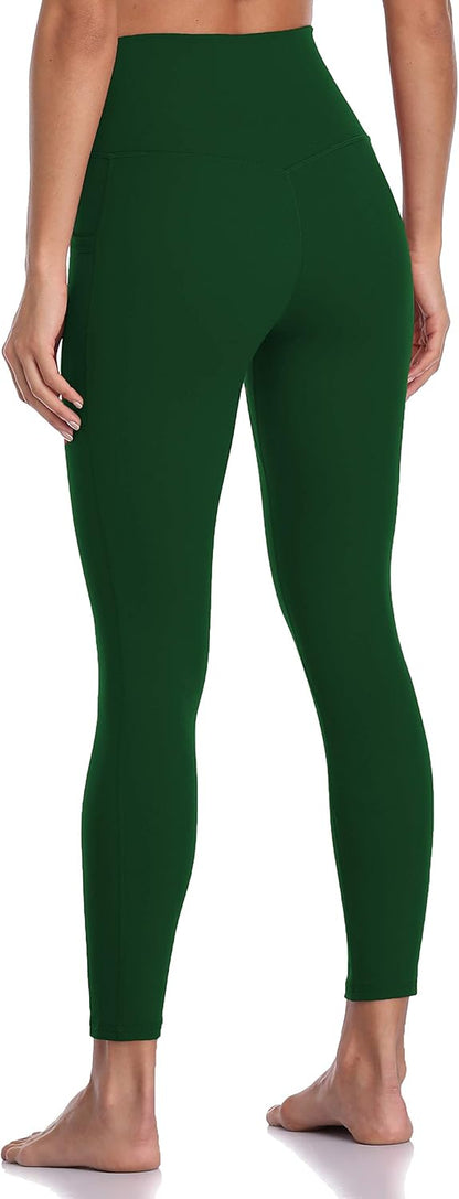 Women's High Waisted Yoga Pants 7/8 Length Leggings with Pockets