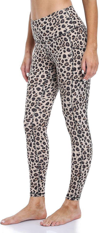Women's High Waisted Yoga Pants 7/8 Length Leggings with Pockets