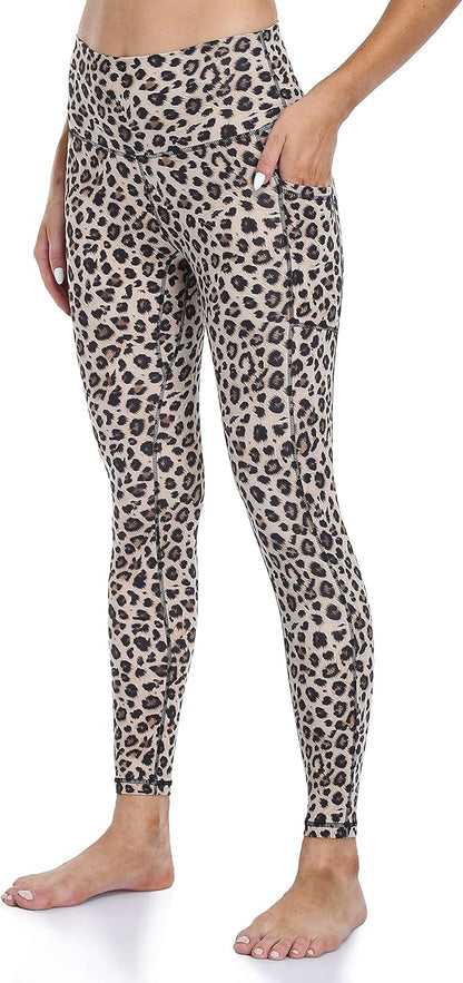 Women's High Waisted Yoga Pants 7/8 Length Leggings with Pockets