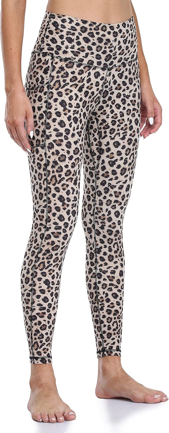 Women's High Waisted Yoga Pants 7/8 Length Leggings with Pockets