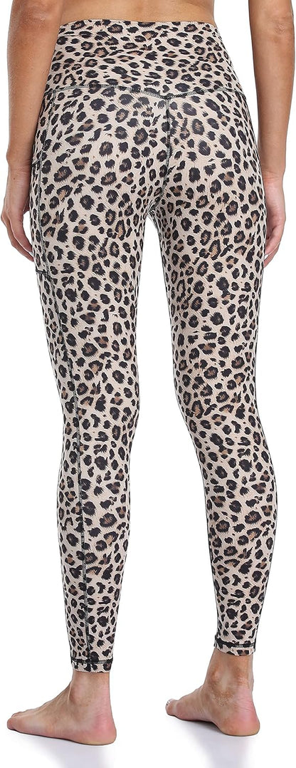 Women's High Waisted Yoga Pants 7/8 Length Leggings with Pockets